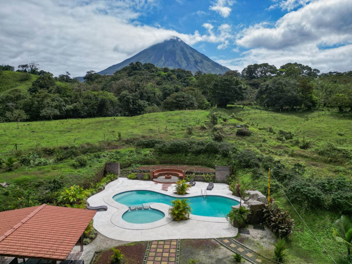 Arenal Volcano view from Hotel Confort Arenal
