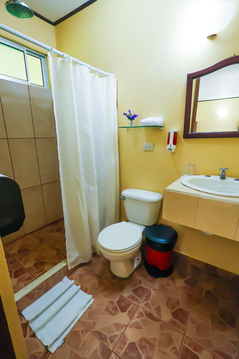 Standard Room bathroom with shower